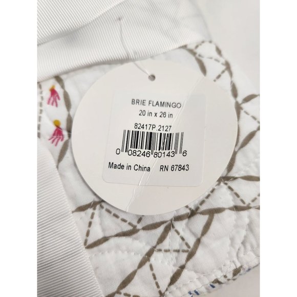 carol & frank Colonial Williamsburg Brie Flamingo Standard Sham NWT - Picture 4 of 4